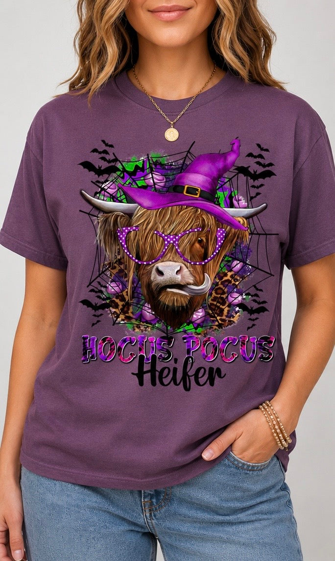Purple Hocus Pocus Heifer T-shirt