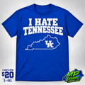 I Hate Tennessee royal blue Kentucky rivalry T-shirt