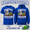 Kentucky Fried Gator royal blue T-shirt and hoodie with MPDesignsKY branding