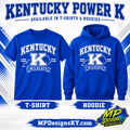 Kentucky Power K royal blue T-shirt and hoodie